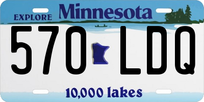 MN license plate 570LDQ