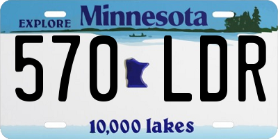 MN license plate 570LDR