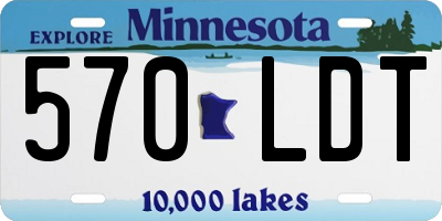 MN license plate 570LDT