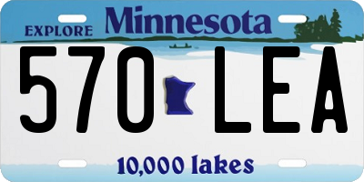 MN license plate 570LEA