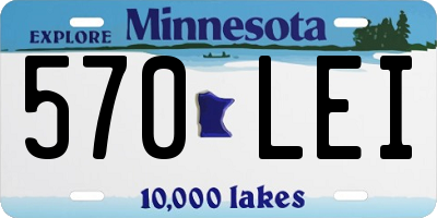 MN license plate 570LEI