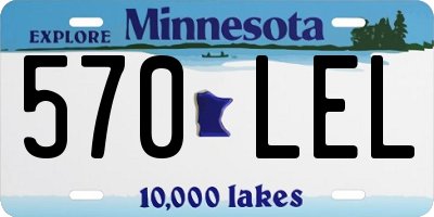 MN license plate 570LEL