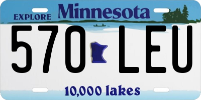 MN license plate 570LEU