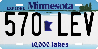 MN license plate 570LEV