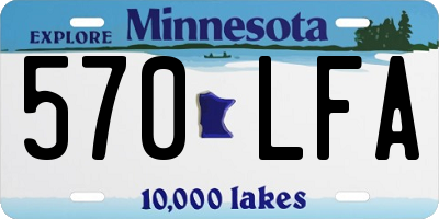 MN license plate 570LFA