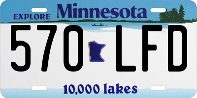 MN license plate 570LFD