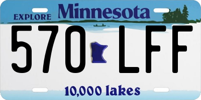 MN license plate 570LFF