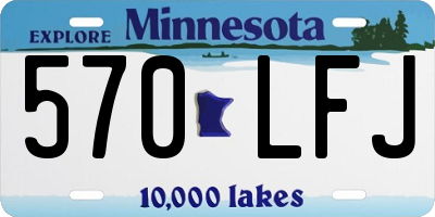 MN license plate 570LFJ