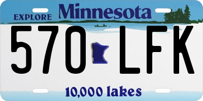 MN license plate 570LFK