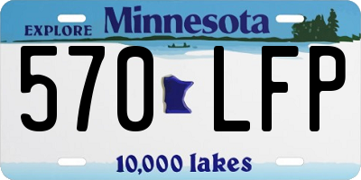MN license plate 570LFP