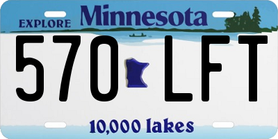 MN license plate 570LFT