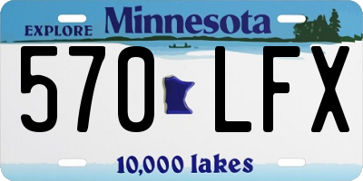 MN license plate 570LFX