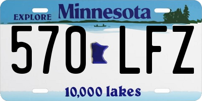MN license plate 570LFZ