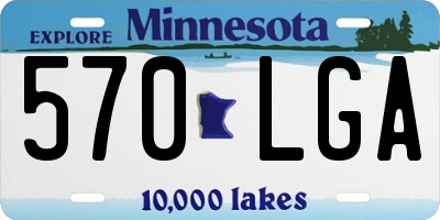 MN license plate 570LGA