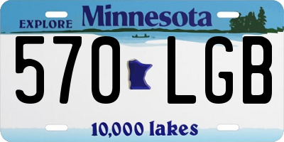 MN license plate 570LGB