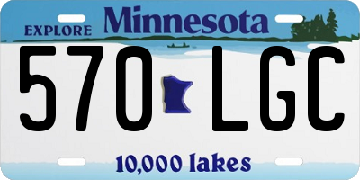 MN license plate 570LGC