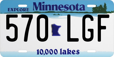 MN license plate 570LGF