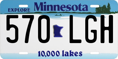 MN license plate 570LGH