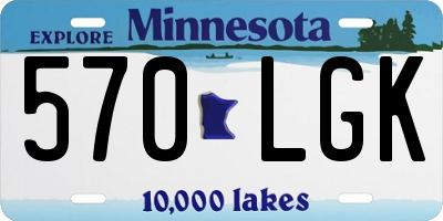 MN license plate 570LGK