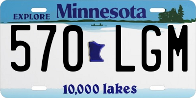 MN license plate 570LGM