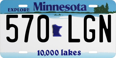 MN license plate 570LGN
