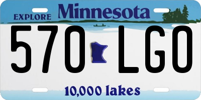 MN license plate 570LGO