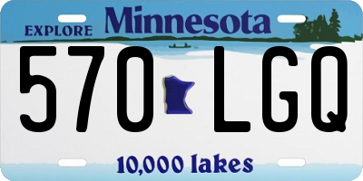MN license plate 570LGQ