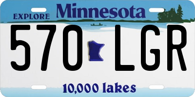 MN license plate 570LGR