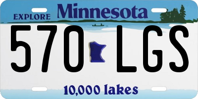 MN license plate 570LGS