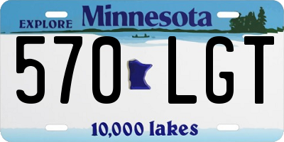 MN license plate 570LGT