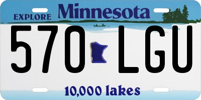 MN license plate 570LGU