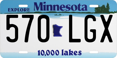 MN license plate 570LGX