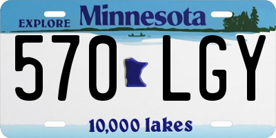 MN license plate 570LGY