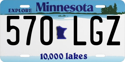 MN license plate 570LGZ