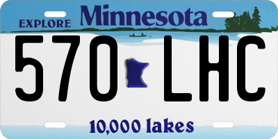 MN license plate 570LHC