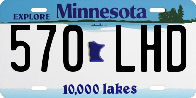 MN license plate 570LHD