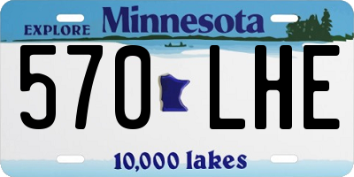 MN license plate 570LHE