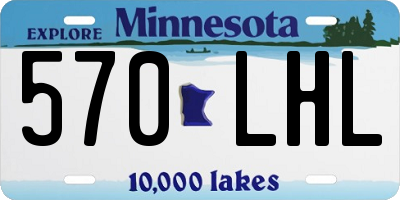 MN license plate 570LHL