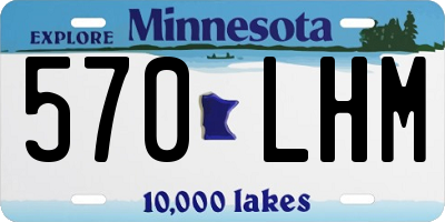 MN license plate 570LHM