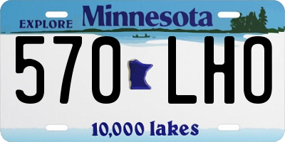 MN license plate 570LHO