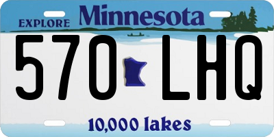 MN license plate 570LHQ