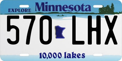 MN license plate 570LHX