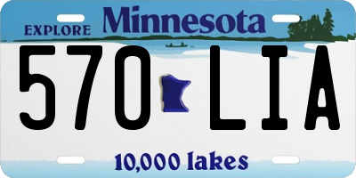 MN license plate 570LIA