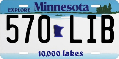 MN license plate 570LIB