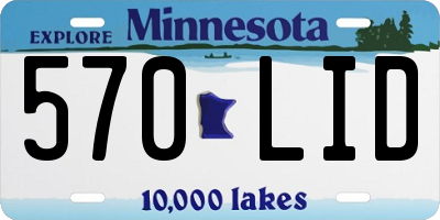 MN license plate 570LID