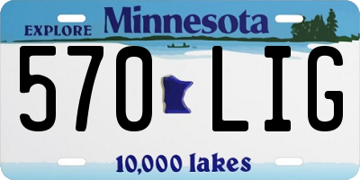 MN license plate 570LIG