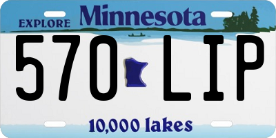MN license plate 570LIP
