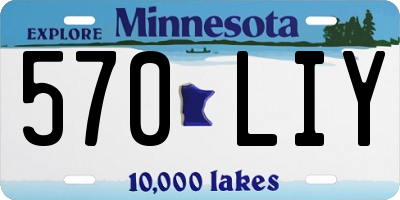 MN license plate 570LIY