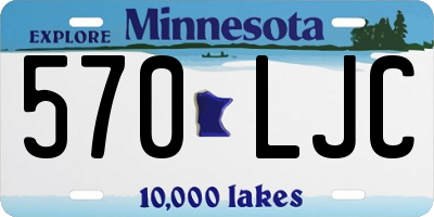 MN license plate 570LJC