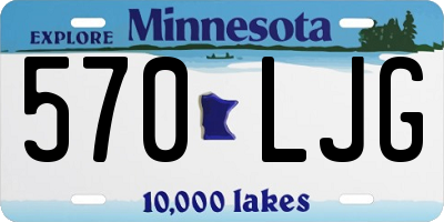 MN license plate 570LJG